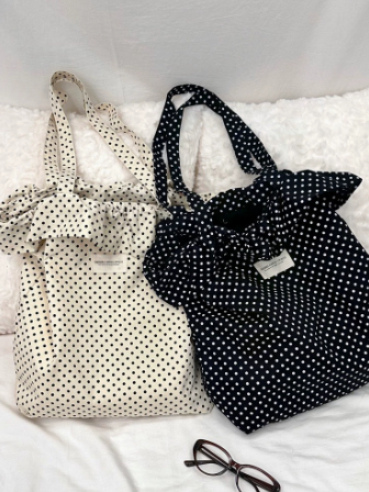 Polka Dot Bow Tote Bag – SUNVELA