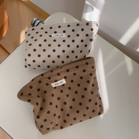 Polka Dot Cosmetic Pouch – SUNVELA
