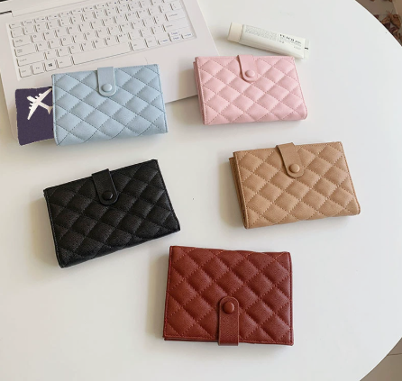 Quilted Snap Wallet – SUNVELA