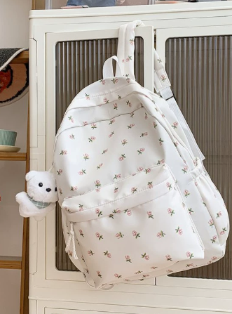 Floral Print School Backpack – SUNVELA
