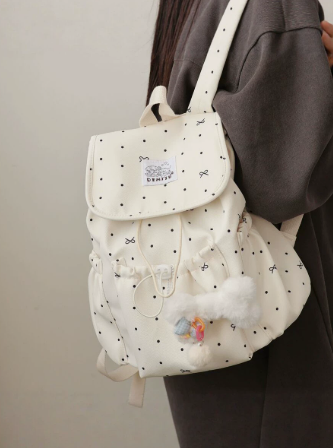 Bow Flap School Backpack – SUNVELA