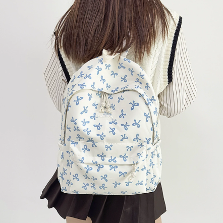 Bow Print Backpack – SUNVELA